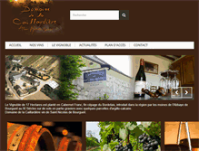 Tablet Screenshot of domaine-caillardiere.com